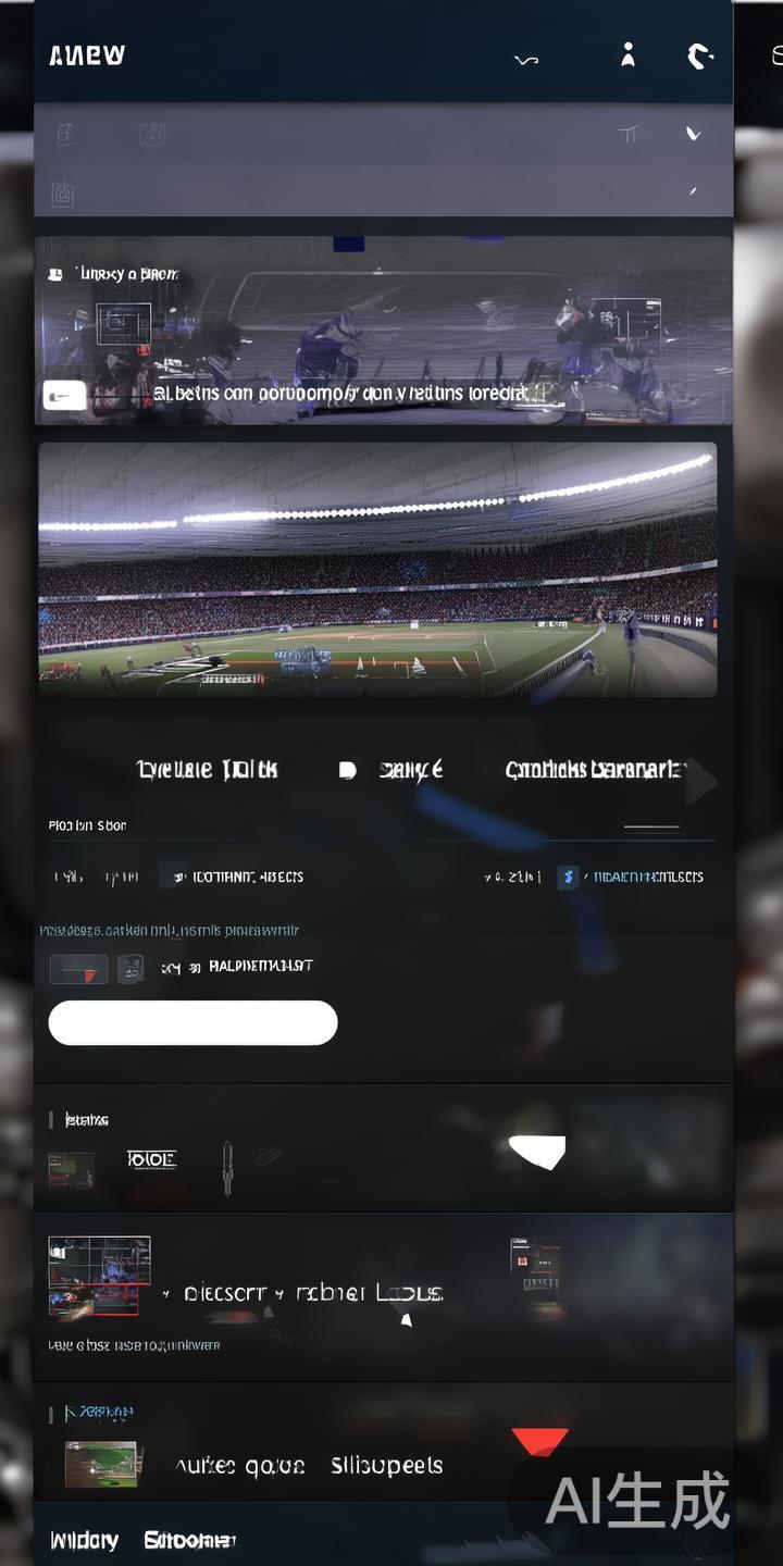 直播与点播功能
用户可以通过首页直接进入最新赛事
